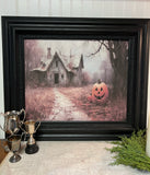 Spooky Abandoned Home and Pumpkins
