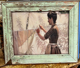 Woman Hanging Laundry
